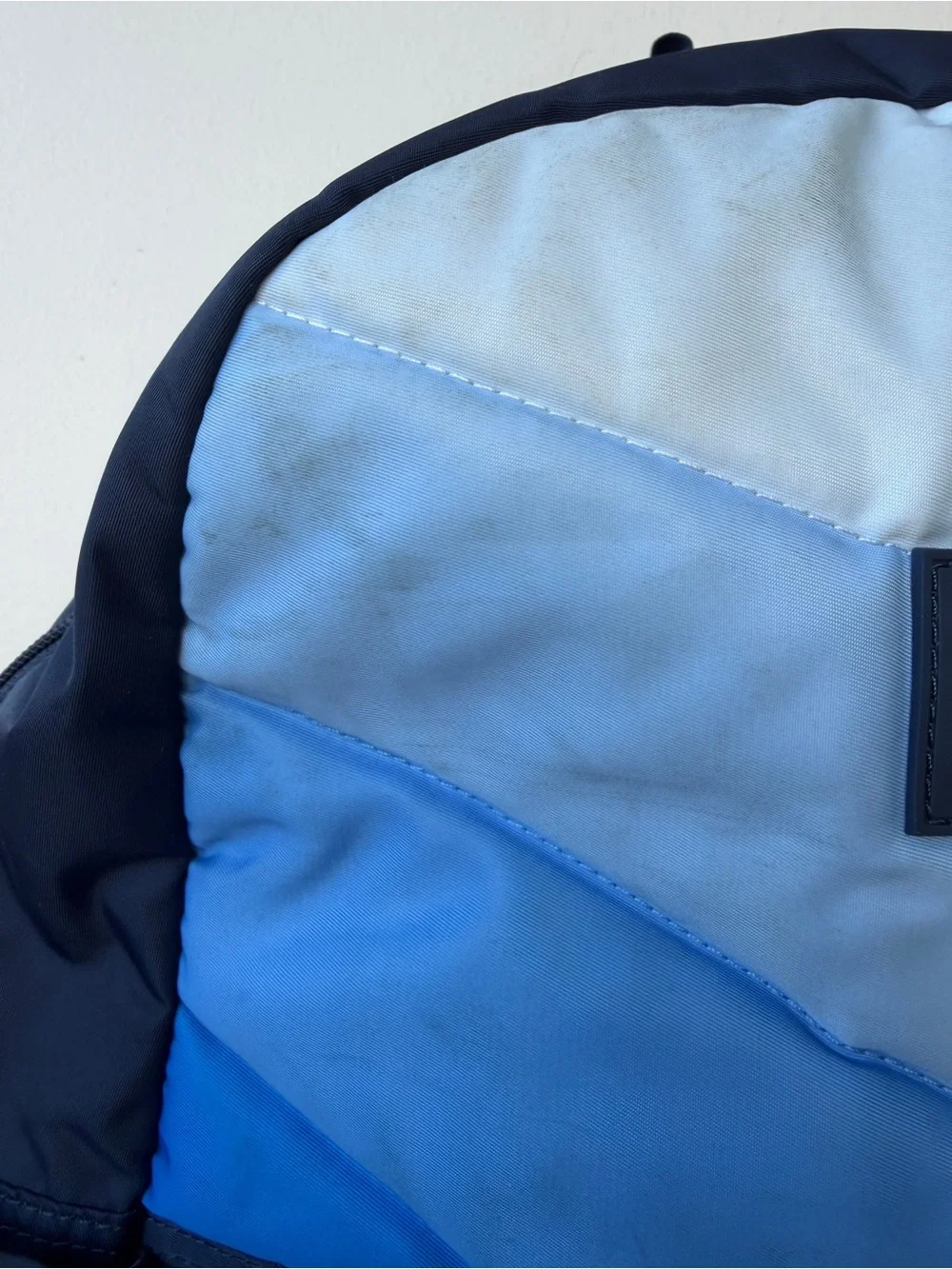 STATE Kids Kane Double Pocket Large Navy & Blue Chevron Backpack